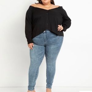ELLOQUII Gena Fit Sculpting Skinny Jeans